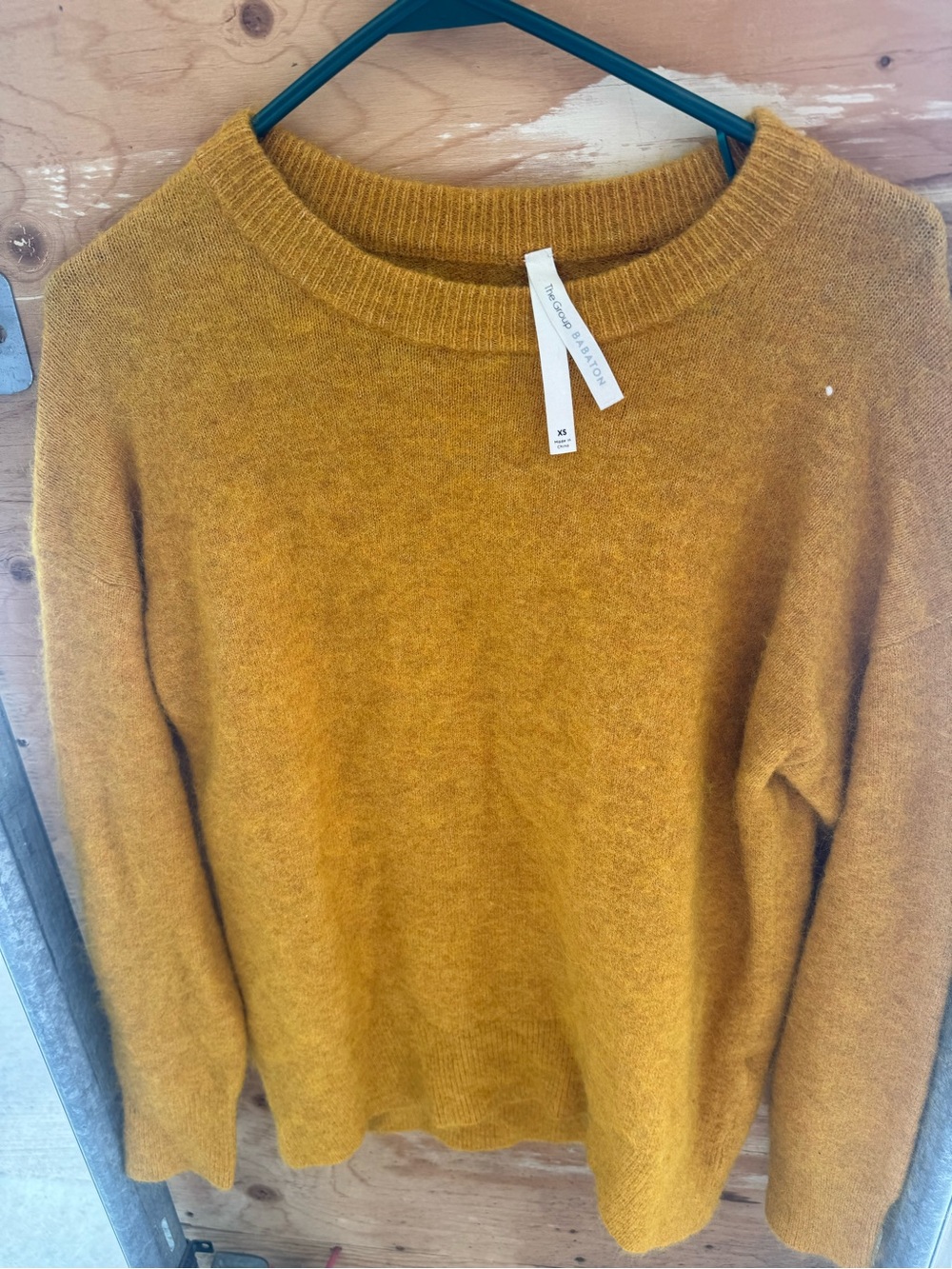 Babaton Mustard Crewneck Sweater